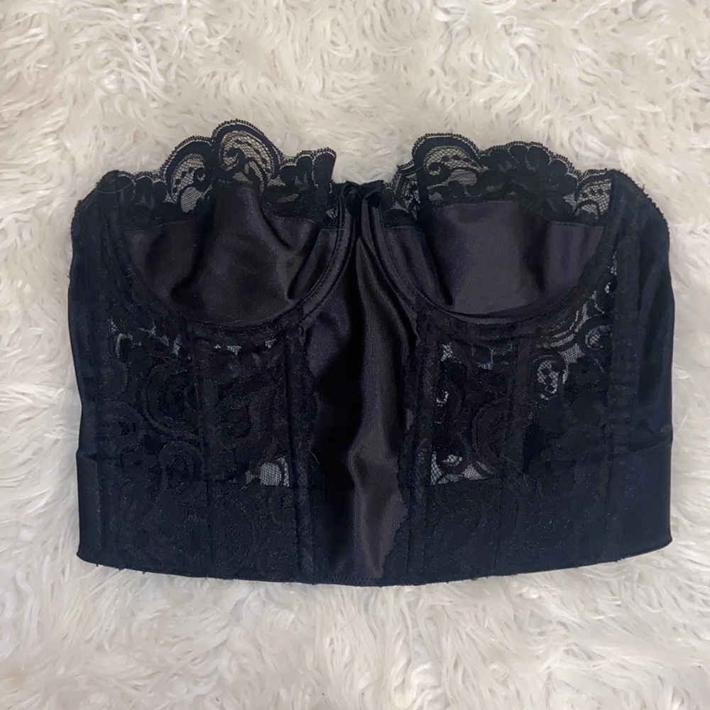 Victoria’s Secret black corset top || size 36b